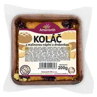 AMARANTH Bezlepkový koláč třený s malinovou náplní a drobenkou 200 g