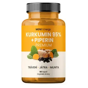 MOVIT ENERGY Kurkumin Extrakt 95 % + Piperin 60 kapslí