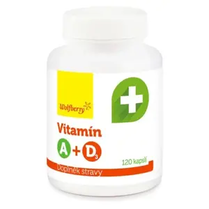 WOLFBERRY Vitamín A + D3 120 kapslí