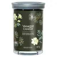 YANKEE CANDLE Signature Tumbler velký Silver Sage & Pine 567 g