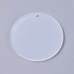 Transparent Acrylic Blank Big Pendants