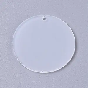 Transparent Acrylic Blank Big Pendants