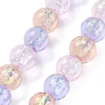 Handmade Foil Lampwork Beads Strands