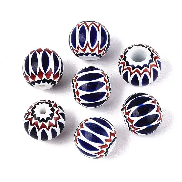 Handmade Millefiori Glass Lampwork Rondelle Beads