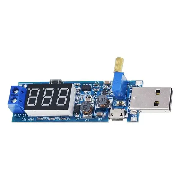 Napájecí modul, step-up měnič 3,5-12V na 1,2-24V včetně USB