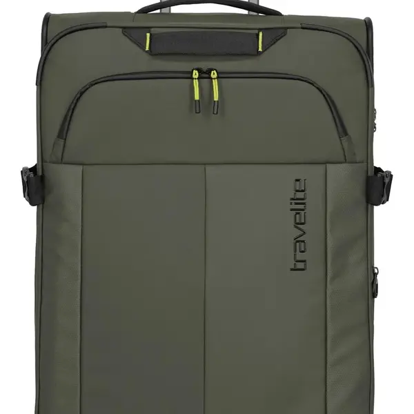 Velký textilní kufr na kolečkách Travelite Briize L Khaki