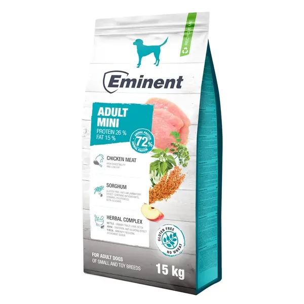 EMINENT Adult Mini 26/15 granule pro malá a trpasličí plemena psů, Hmotnost balení: 3 kg