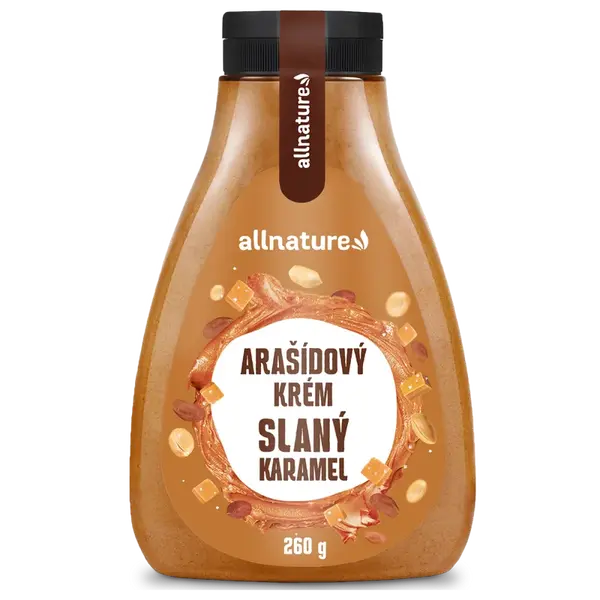 ALLNATURE Arašídový krém slaný karamel 260 g