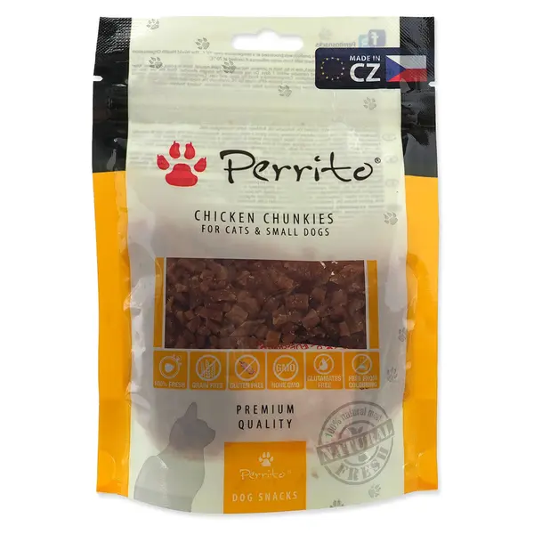 PERRITO Pochoutka chicken chunkies pro kočky 100 g