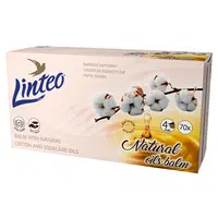 LINTEO Papírové kapesníky 4-vrstvé Balzám+olej BOX 70 ks