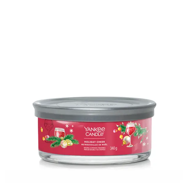 YANKEE CANDLE Signature Tumbler 5 knotů Holiday Cheer 340 g