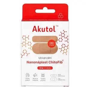 AKUTOL® Nanonáplast ChitoFib®  univerzální balení 15 ks