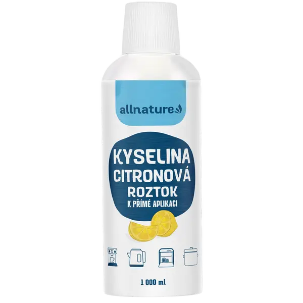ALLNATURE Kyselina citronová roztok 1000 ml
