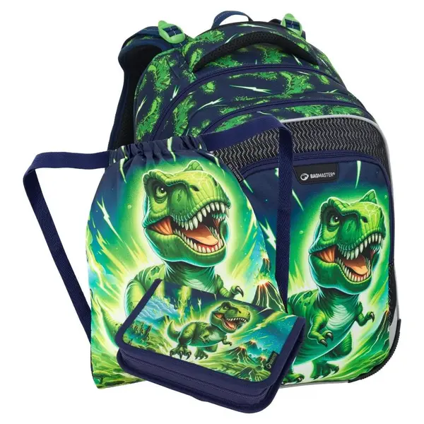 Malý školní set Bagmaster LUMI 25 C Set S Dinosaur