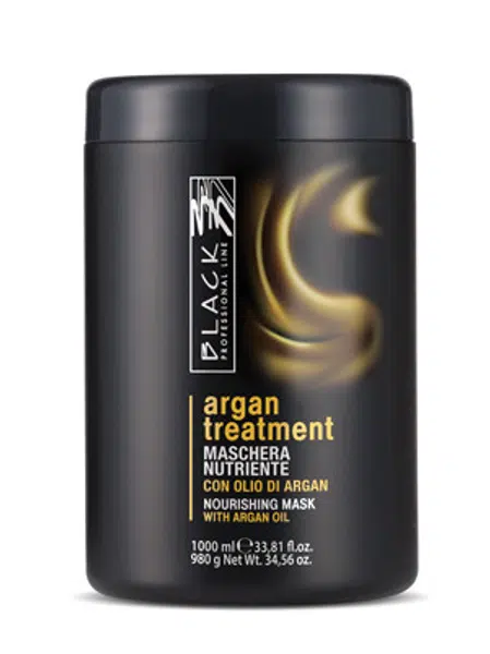 Maska pro poškozené vlasy Black Argan Treatment - 1000 ml (01280) + dárek zdarma