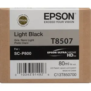Epson T8507 C13T850700 světle černá (light black) originální cartridge