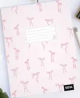 Linkovaný sešit (12 listů) - růžové mašle