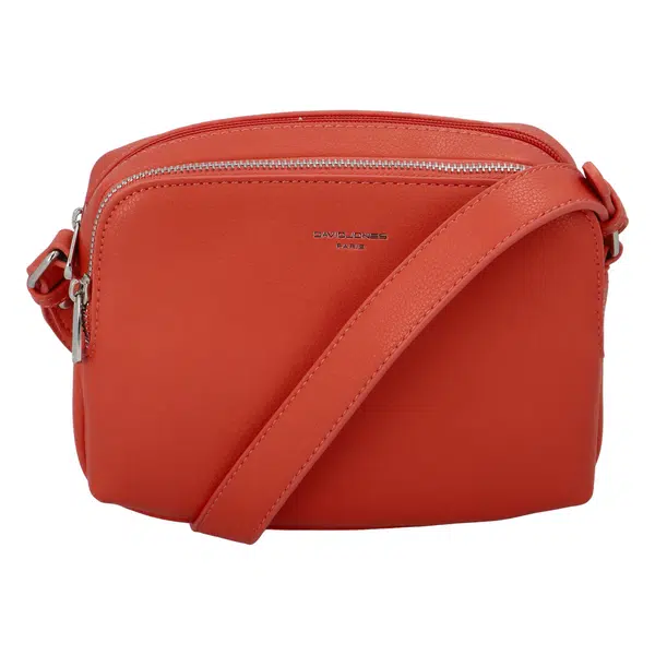 Dámska crossbody kabelka pastelovo červená - David Jones Beatrio