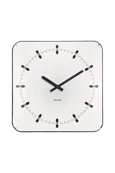 Nástenné hodiny Karlsson Sucinto Dome Square 35 x 4,5 cm