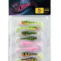 Fox rage gumová nástraha uv micro fry mixed colour pack 4 cm 8 ks