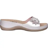 LEONS LOTUS Dámské pantofle, stříbrná, velikost