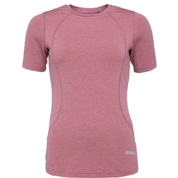 Fitforce MEEDA Dámské běžecké triko, vínová, velikost