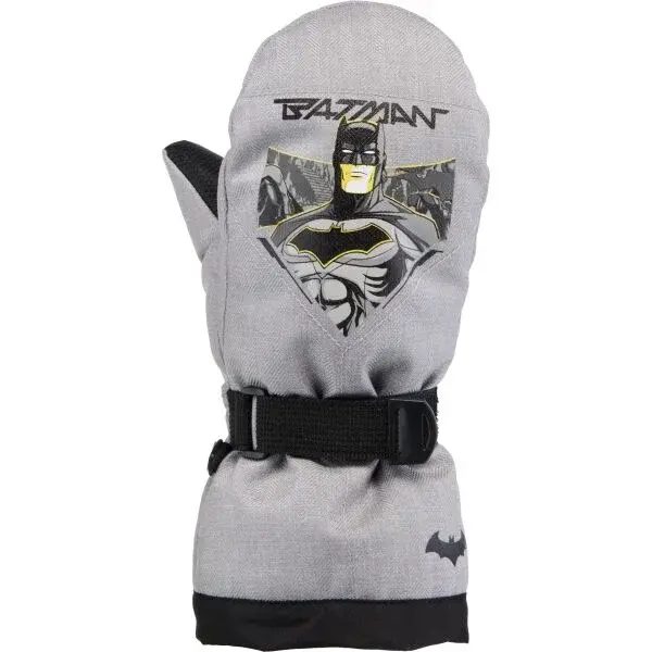 Warner Bros BATMAN Dětské zimní palčáky, šedá, velikost 4-5Y