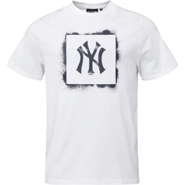 New Era NEW YORK YANKEES MLB SPRAY STAMP Pánské triko, bílá, velikost