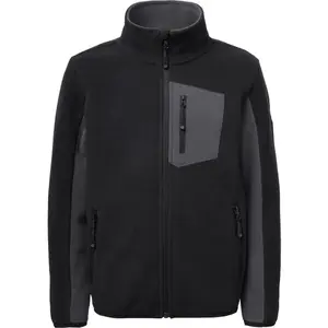 Lewro ONEY Dětská fleecová mikina, černá, velikost 116-122