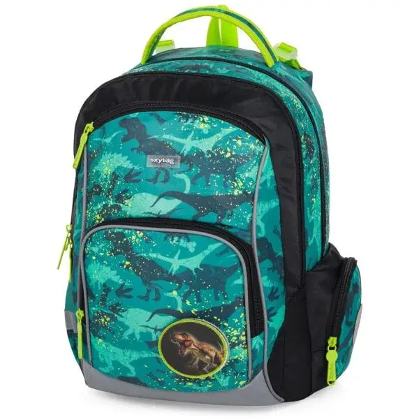 Oxybag GO DINO Anatomický batoh, zelená, velikost