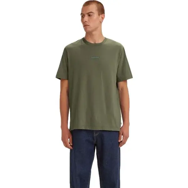 Levi's&reg; SS RELAXED FIT TEE BW TAPE Pánské tričko, khaki, velikost
