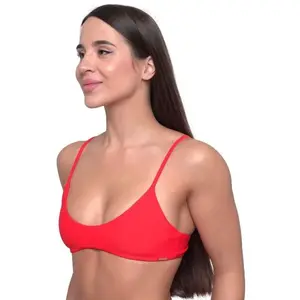 GymBeam HAWAII Dámský vrchní díl plavek, červená, velikost