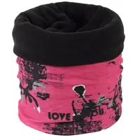 Finmark MULTIFUNCTIONAL SCARF WITH FLEECE Multifunkční šátek s fleecem, růžová, velikost UNI