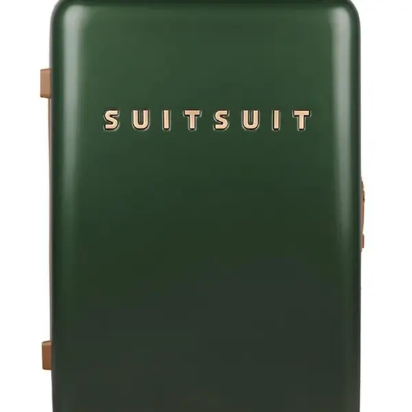 Střední skořepinový kufr na kolečkách SUITSUIT Fab Seventies M Beetle Green