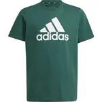 adidas ESSENTIALS BIG LOGO T-SHIRT Juniorské tričko, tmavě zelená, velikost