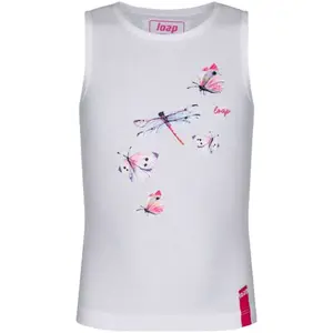 LOAP BESLANA Dívčí tílko, bílá, velikost 112-116