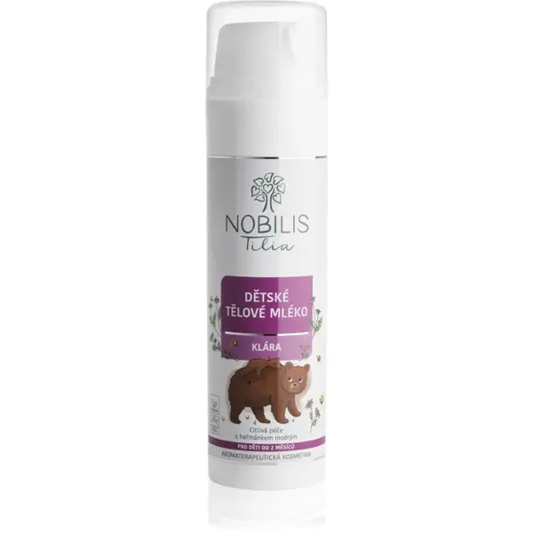 Nobilis Tilia Dětská Kosmetika Klára vyživujúce hydratačné telové mlieko s harmančekom 200 ml