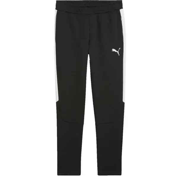 Puma TEAMEVOSTRIPE PANTS Pánské tepláky, černá, velikost