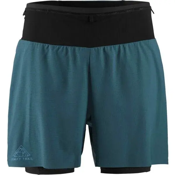 Craft PRO TRAIL 2IN1 SHORTS M Pánské běžecké šortky, zelená, velikost