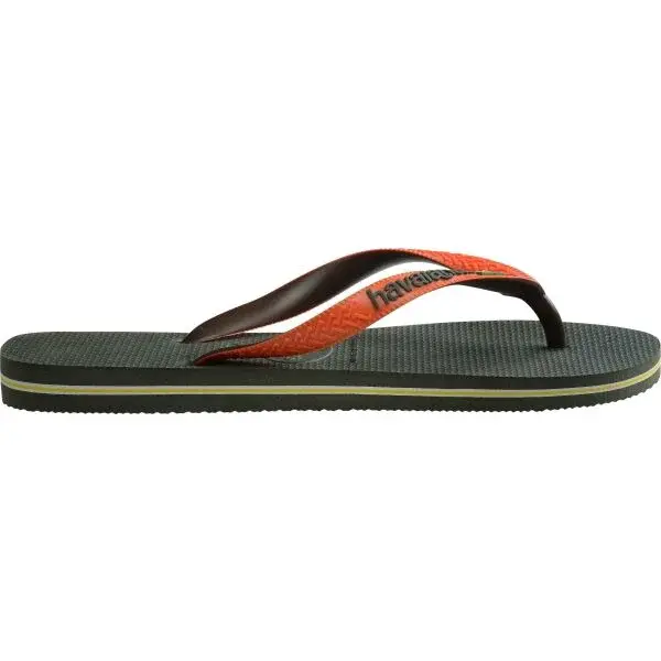 HAVAIANAS BRASIL MIX Pánské žabky, khaki, velikost 44/45