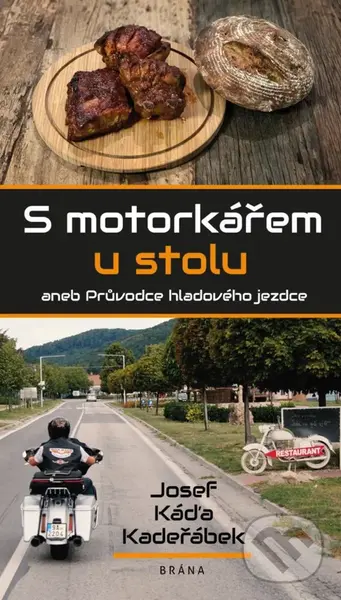 S motorkářem u stolu - Josef Káďa Kadeřábek