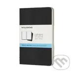 Moleskine - zošity čierne (sada 3 ks) (malé, bodkované)