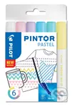 Sada 6 kusov akrylových popisovačov Pintor, (EF) extra tenký, mix pastelových farieb