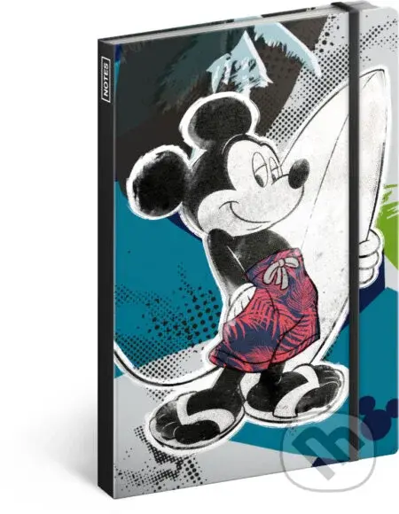 Notes Mickey (linkovaný s gumičkou na uzavření)
