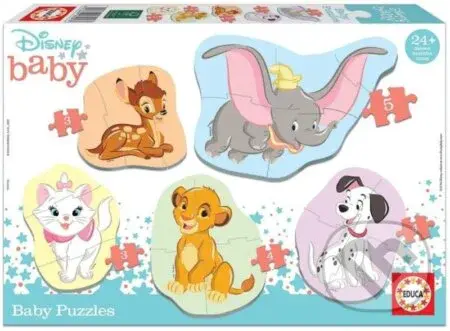 Disney zvířata 2 5v1 - puzzle z kategorie Disney