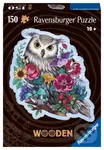 Tajemná sova, dřevěné - puzzle z kategorie Zvířata