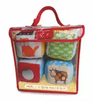 Knížka a plyšové hrací kostky Hospodářská zvířata