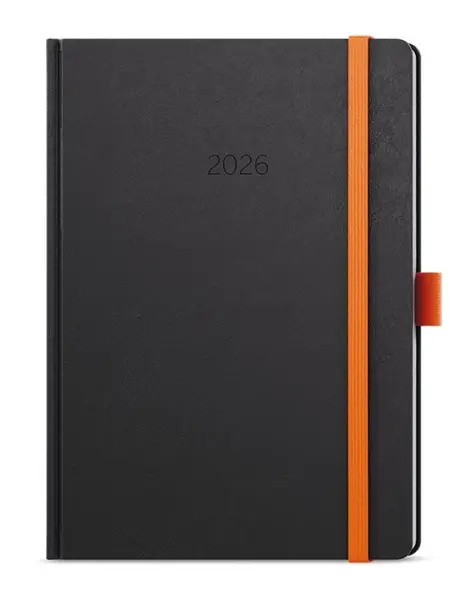 Týdenní diář 2026 Oskar Nora A5 oranžová