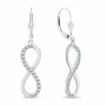 Brilio Silver Módne strieborné náušnice Nekonečno EA272W