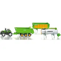 Siku Farmer Traktor Deutz so sadou prívesov Joskin 1:87